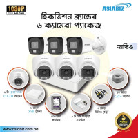 Hikvision 6 Pcs 2MP Full-Color Audio CCTV Camera Package